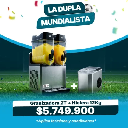 Dupla granizadora 2 tanques mas hielera