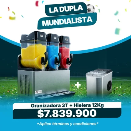 dupla granizadora 3 tanques + hielera