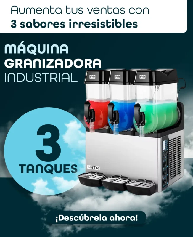 granizadora 3 tanques comercial